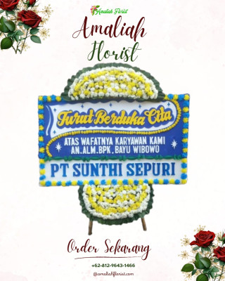 Papan Bunga Duka di Tuban